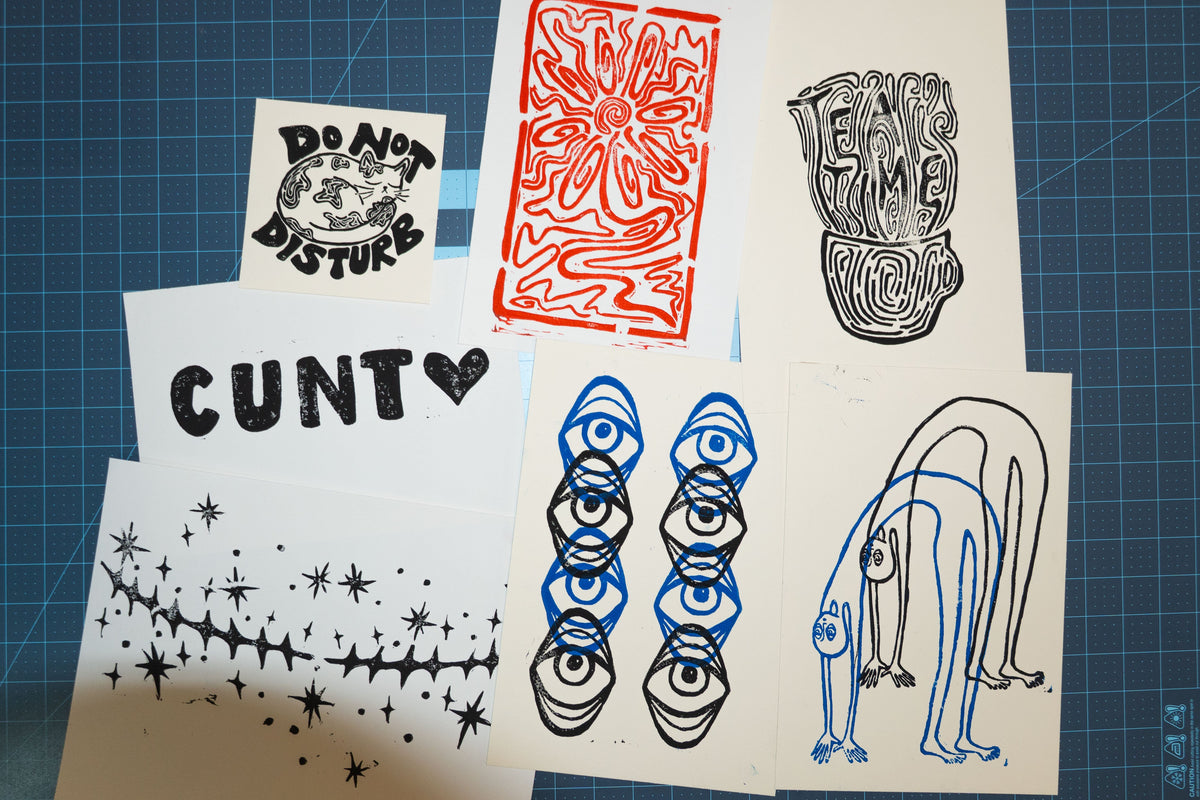 Linoleum Block Prints