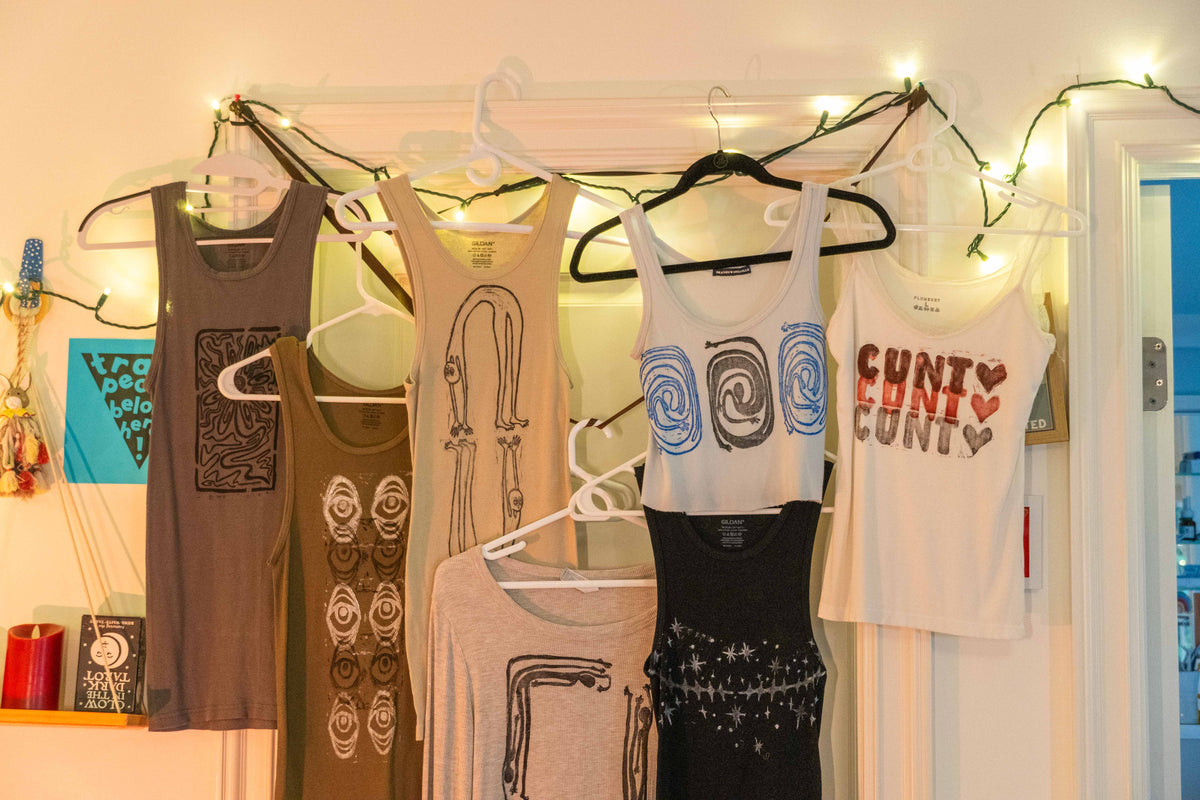 Linoleum Block Printed Clothing